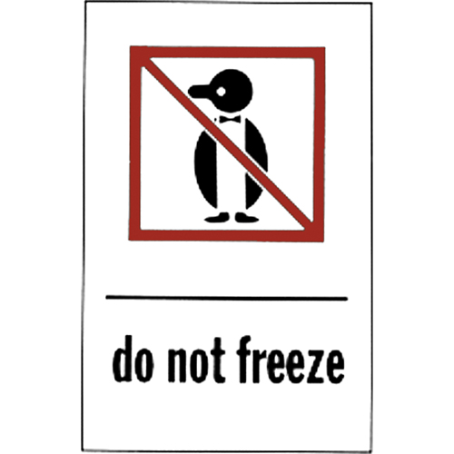 &eacute;tiquettes pour traitement sp&eacute;cial Do Not Freeze, 6" lo x 4" la, Rouge/blanc Absolute Business Supply
