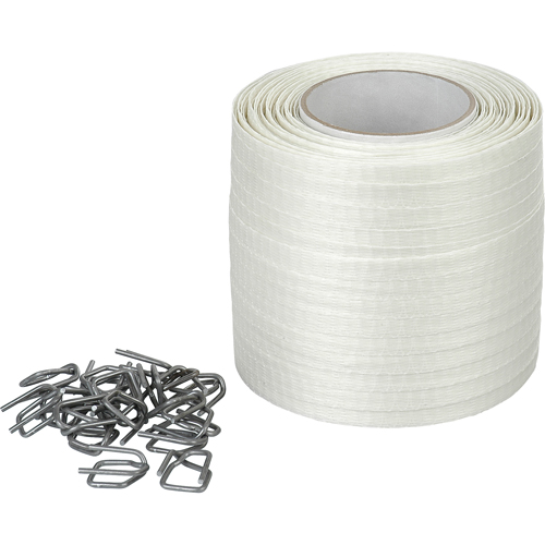 Feuillard en cordon tiss&eacute;, Polyester, 1/2" la x 750' lo Absolute Business Supply