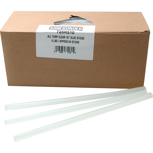 B&acirc;ton de colle, 7/16" dia x 10" lo, Transparent Absolute Business Supply