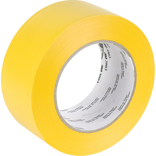 Rubans adh&eacute;sifs en vinyle 3903, 50 mm (2") la x 45,5 m (149,25') lo, 6,3 mils, Jaune Absolute Business Supply