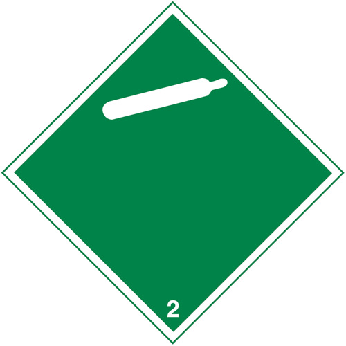 TDG Shipping Labels, Class 2, Gases, Paper Absolute Business Supply
