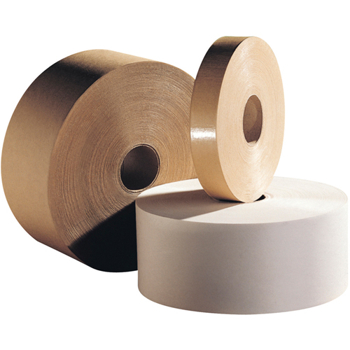 Rubans de papier gomm&eacute; - Rubans standards, 75 mm (2-95/100") x 183 m (600'), Kraft Absolute Business Supply