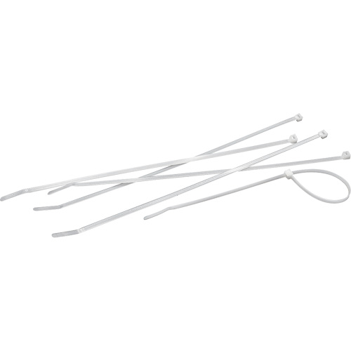 Attaches de c&acirc;bles, Longueur 4", R&eacute;sistance &agrave; la traction 18 lb, Naturel Absolute Business Supply
