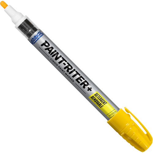 Paint-Riter&reg;+ Detergent Removable Paint Marker, Liquid, Yellow Absolute Business Supply