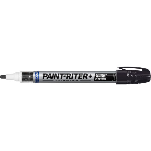 Marqueur &agrave; peinture nettoyable au d&eacute;tergent Paint-Riter+, Liquide, Noir Absolute Business Supply