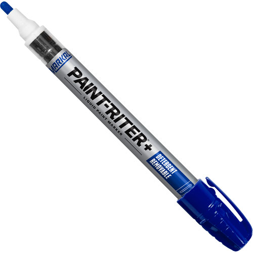 Paint-Riter&reg;+ Detergent Removable Paint Marker, Liquid, Blue Absolute Business Supply