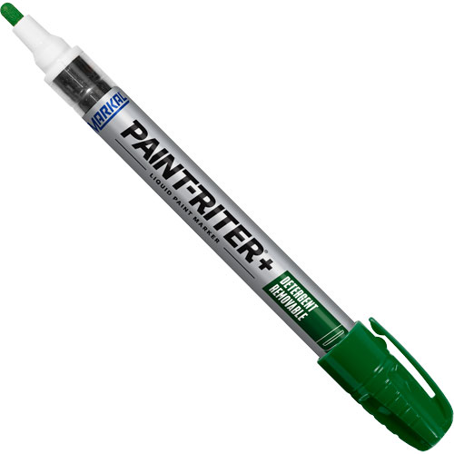 Paint-Riter&reg;+ Detergent Removable Paint Marker, Liquid, Green Absolute Business Supply
