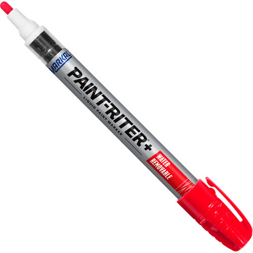 Paint-Riter&reg;+ Water Removable Paint Marker, Liquid, Red Absolute Business Supply