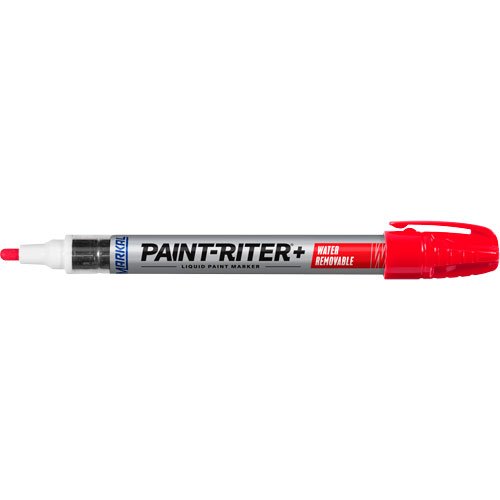 Paint-Riter&reg;+ Water Removable Paint Marker, Liquid, Red Absolute Business Supply
