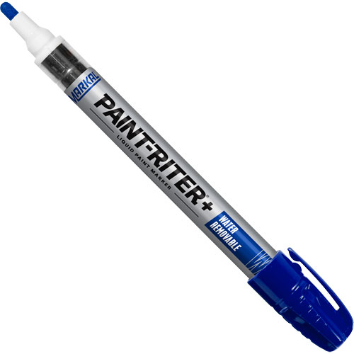 Paint-Riter&reg;+ Water Removable Paint Marker, Liquid, Blue Absolute Business Supply