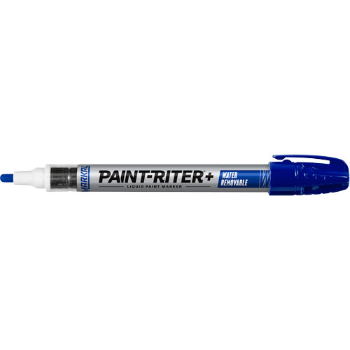 Paint-Riter&reg;+ Water Removable Paint Marker, Liquid, Blue Absolute Business Supply