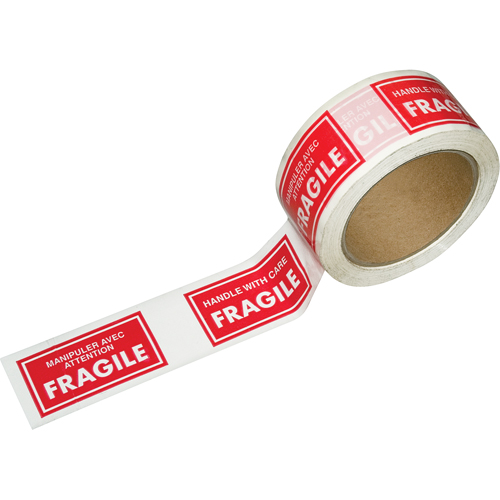 Pre-Printed Message Tapes, 1-7/8" W, White on Red Absolute Business Supply