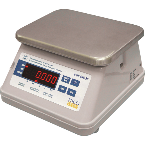 Balance d'&eacute;tabli num&eacute;rique &agrave; double affichage, Capacit&eacute; 44 lb / 20 kg, Graduations 0,02 lb/0,01 kg Absolute Business Supply