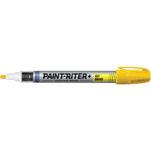 Marqueur pour surfaces huileuses Paint-Riter +, Liquide, Jaune Absolute Business Supply