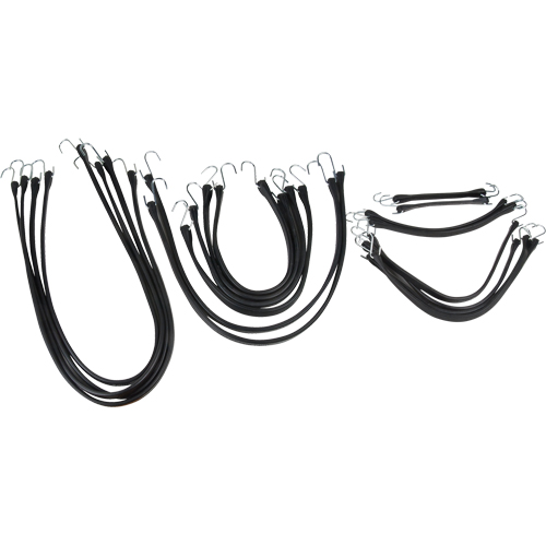Rubber Tie Down Set, 9" Absolute Business Supply