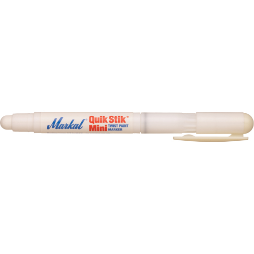 Quik Stik&reg; Mini Paint Marker, Solid Stick, White Absolute Business Supply