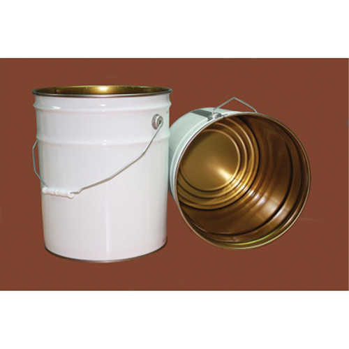 Seau avec couvercle, M&eacute;tal, 20 L Absolute Business Supply