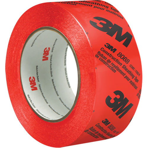 Construction Sheathing Tape 8088, 60 mm (2-3/8") x 66 m (216'), Red Absolute Business Supply