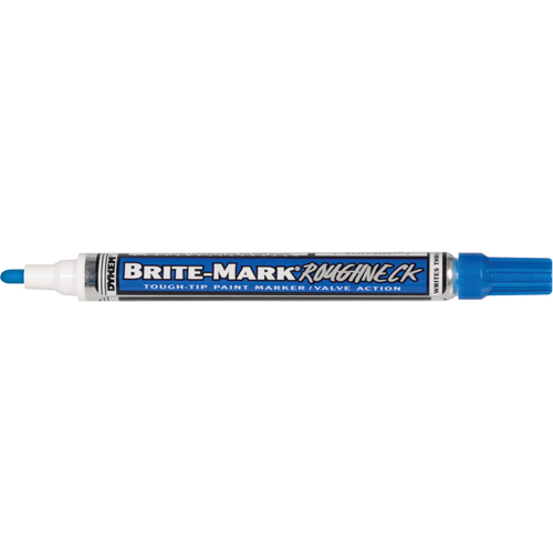 Marqueur RoughNeck Brite-Mark, Liquide, Bleu Absolute Business Supply
