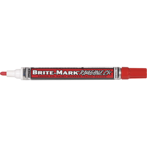 Marqueur RoughNeck Brite-Mark, Liquide, Rouge Absolute Business Supply