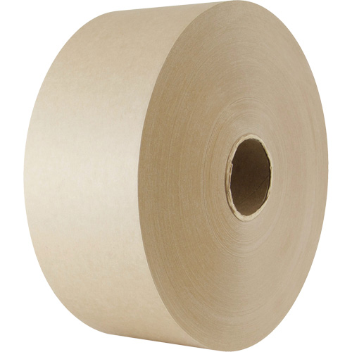 Water-Activated Paper Tape, 102 mm (4") x 183 m (600'), Kraft Absolute Business Supply