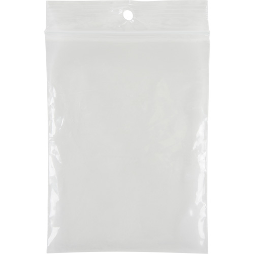 Sacs en poly, Refermable, 4" x 3", 4 mils Absolute Business Supply