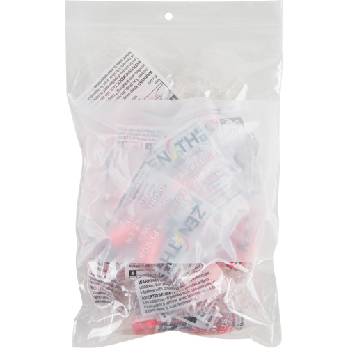 White Block Poly Bags, Reclosable, 9" x 6", 2 mils Absolute Business Supply