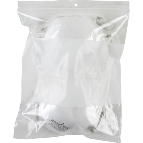 White Block Poly Bags, Reclosable, 10" x 8", 2 mils Absolute Business Supply