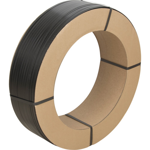 Strapping, Polypropylene, 1/2" W x 5600' L, Black, Manual Grade Absolute Business Supply