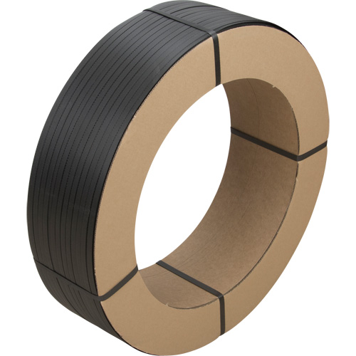 Strapping, Polypropylene, 1/2" W x 7200' L, Black, Manual Grade Absolute Business Supply