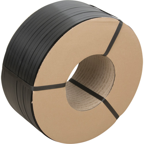 Strapping, Polypropylene, 5/8" W x 6000' L, Black, Manual Grade Absolute Business Supply