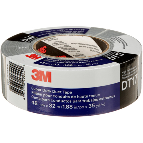 Ruban adh&eacute;sif super robuste DT17, 17 mils, Noir, 48 mm (2") x 32 m (105') Absolute Business Supply