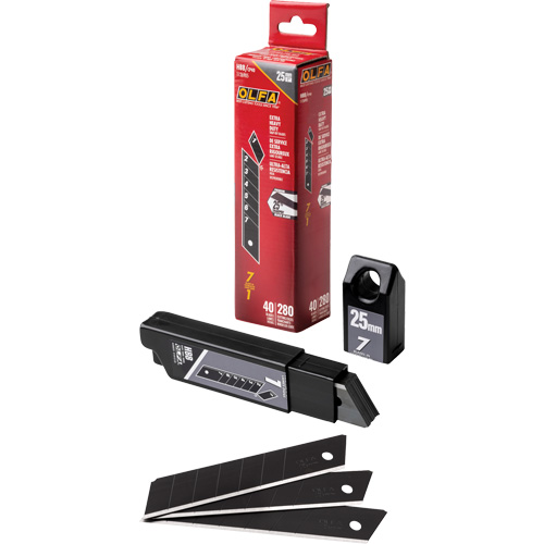 Ultra-Sharp Black Replacement Blades, Snap-Off Style Absolute Business Supply