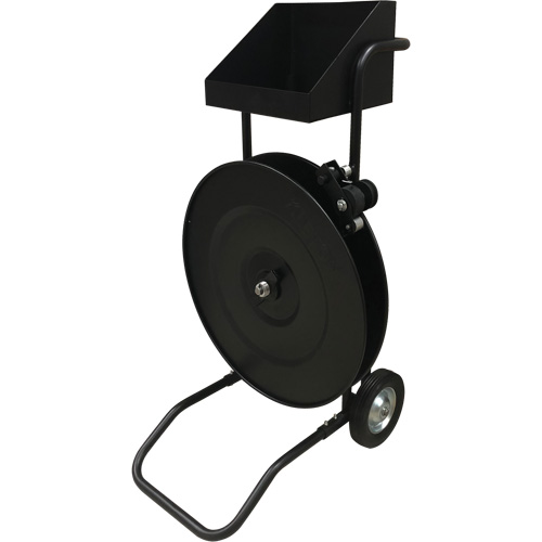 Strapping Dispenser, Polyester/Steel/Polypropylene Straps, 16"/8" Core Dia., 3"/8"/6" Roll Width Absolute Business Supply