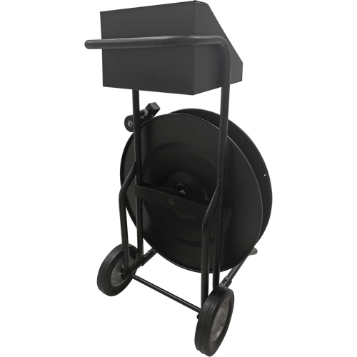 Strapping Dispenser, Polyester/Steel/Polypropylene Straps, 16"/8" Core Dia., 3"/8"/6" Roll Width Absolute Business Supply