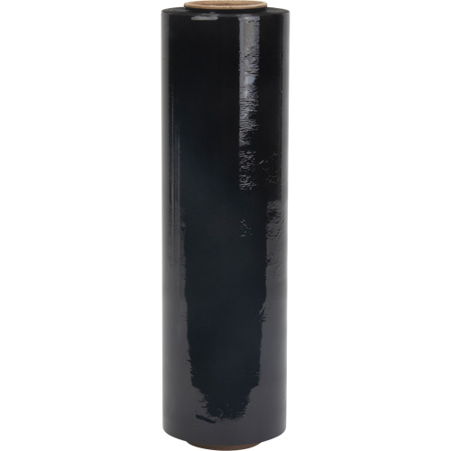 Stretch Wrap, 80 Gauge (20.3 micrometers), 18" x 1500', Opaque Black Absolute Business Supply