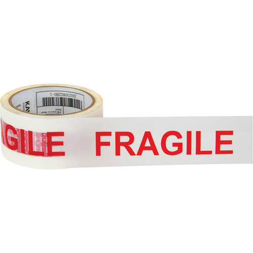 Ruban d'emballage Fragile, Adh&eacute;sif Thermofusible, 2 mils, 48 mm (2") x 100 m (328') Absolute Business Supply