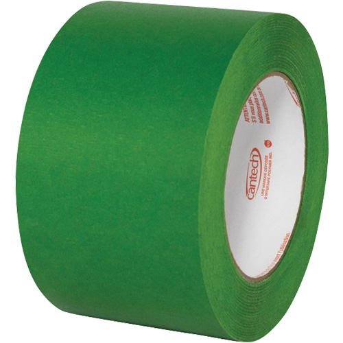 Premium Safe Tack Masking Tape, 72 mm (2-83/100") x 55 m (180.44'), Green Absolute Business Supply