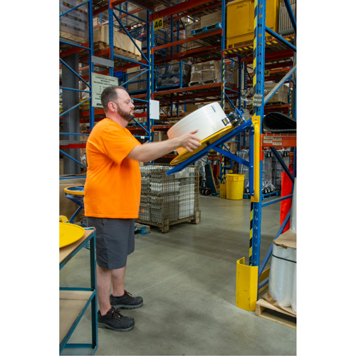 Strapping Dispenser, Polyester/Steel/Polypropylene Straps, 16"/8" Core Dia., 3"/8"/6" Roll Width Absolute Business Supply