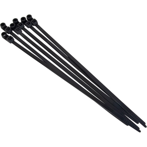 Screw-In Cable Tie, 8" Long, 50 lbs. Tensile Strength, Black Absolute Business Supply