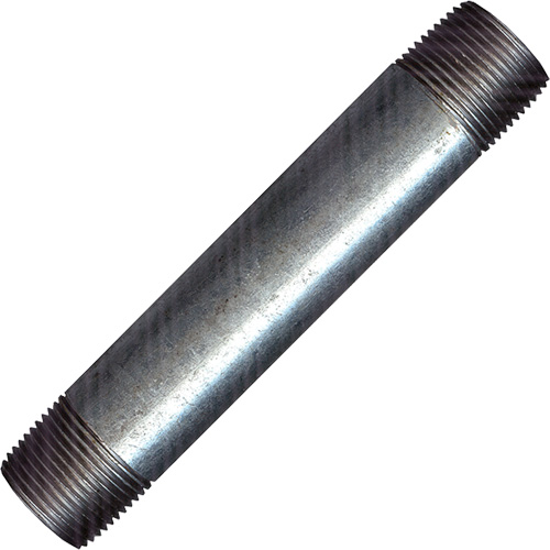 Long Pipe Nipple, Galvanized, 1/2", NPT x NPT Absolute Business Supply