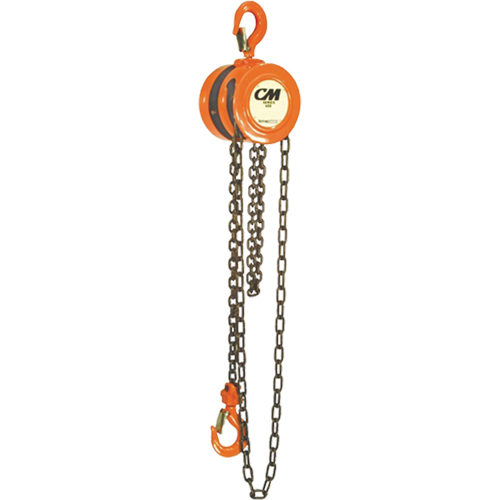Chain Hoist, 10' Lift, 1000 lbs. (0.5 tons) Capacity, Steel Chain Absolute Business Supply