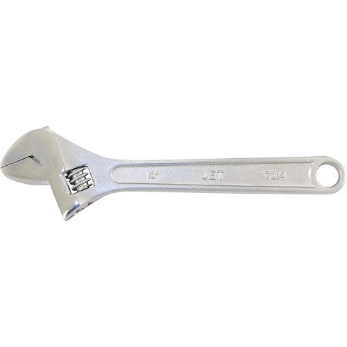 AW-10 Adjustable Wrench, 10" L, 1-1/4" Max Width, Chrome Absolute Business Supply