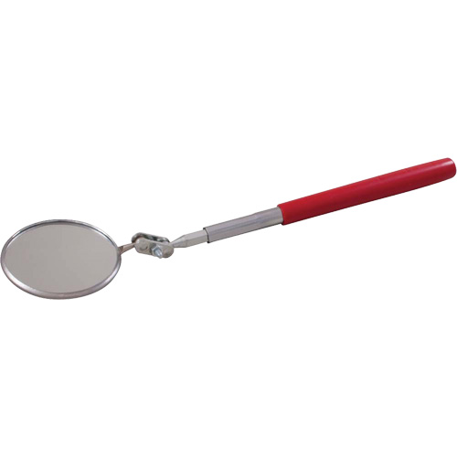 Inspection Mirror, Circular, 2-1/4" L x 2-1/4" W, Telescopic Absolute Business Supply