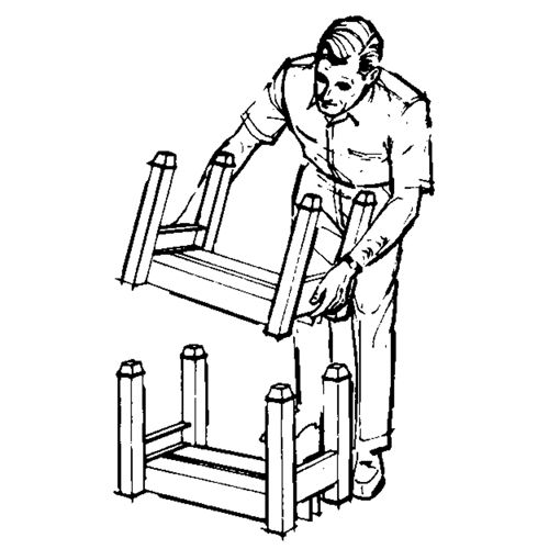 Supports empilables mobiles, 12" la x 16" p, Capacit&eacute; de 2500 lb Absolute Business Supply