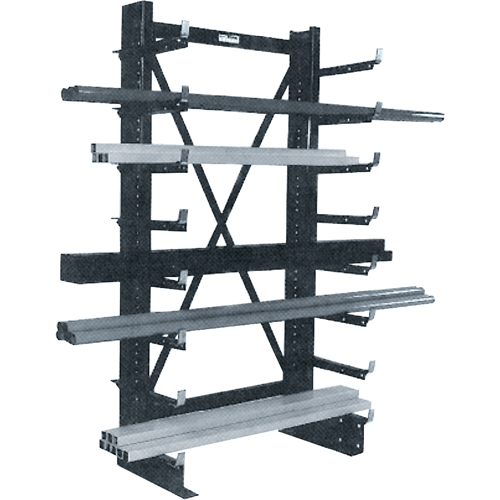 Rayonnage en porte-&agrave;-faux simple Minitree, 36" la x 76-3/16" h Absolute Business Supply