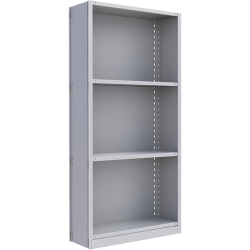 &eacute;l&eacute;ment de rayonnage Interlok, Acier, Sans boulons, De base, 36" la x 76" h x 24" p Absolute Business Supply