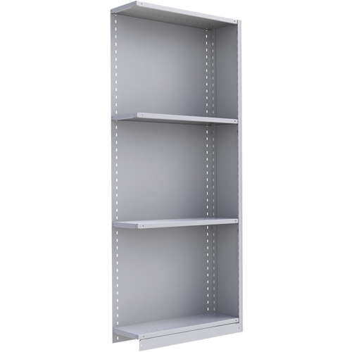 &eacute;l&eacute;ment de rayonnage Interlok, Acier, Sans boulons, Ajout, 36" la x 88" h x 24" p Absolute Business Supply