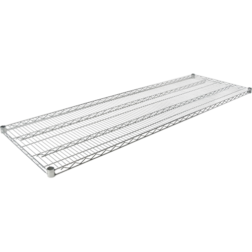Tablette en treillis pour &eacute;tag&egrave;re robuste en treillis chromat&eacute;, 72" la x 24" p, Capacit&eacute; de 600 lb Absolute Business Supply