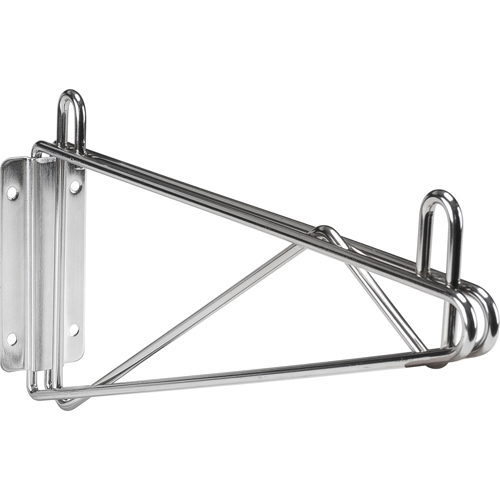 Direct Wall Mount for Chromate Wire Shelving, Single Bracket, 200 lbs. Capacity, 14" D Absolute Business Supply